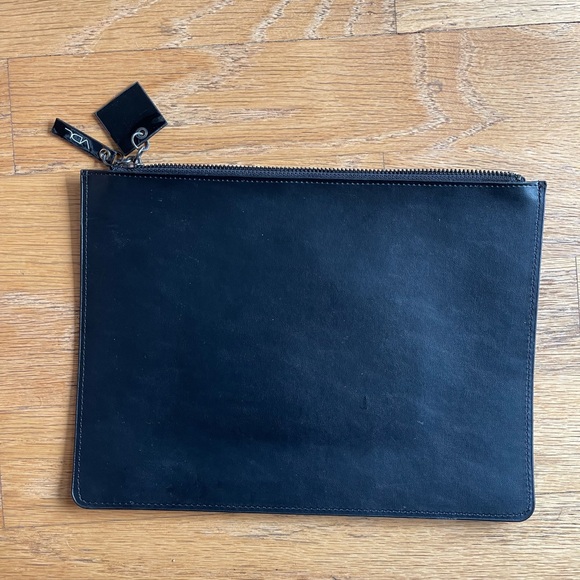 Opening Ceremony clutch. Black leather. - Picture 3 of 6